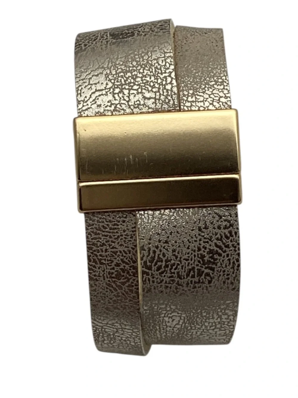 Shiny Luxe City Embrace Gold Double Strand Magnetic Bracelet (NWT)